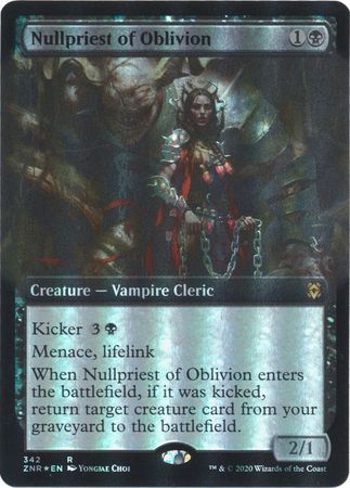 Nullpriest of Oblivion 342 Extended Art Foil Zendikar Rising Collector Booster Foil Singles Nullpriest of Oblivion 342 Extended Art Foil Zendikar Rising Collector Booster Foil Singles