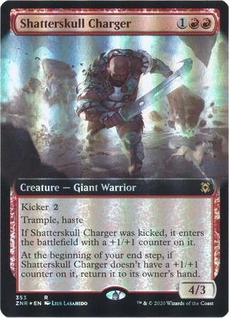 Shatterskull Charger 353 Extended Art Foil Zendikar Rising Collector Booster Foil Singles Shatterskull Charger 353 Extended Art Foil Zendikar Rising Collector Booster Foil Singles