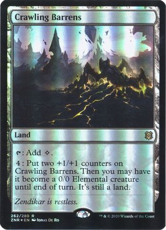 Crawling Barrens 262 280 Foil Zendikar Rising Foil Singles Crawling Barrens 262 280 Foil Zendikar Rising Foil Singles