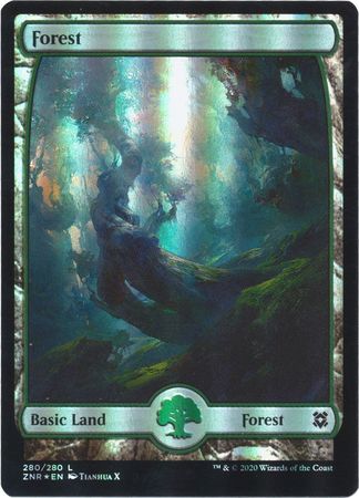 Forest Full Art 280 280 Foil Zendikar Rising Foil Singles Forest Full Art 280 280 Foil Zendikar Rising Foil Singles