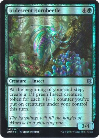 Iridescent Hornbeetle 187 280 Foil Zendikar Rising Foil Singles Iridescent Hornbeetle 187 280 Foil Zendikar Rising Foil Singles