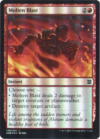 Molten Blast 149 280 Foil Zendikar Rising Foil Singles Molten Blast 149 280 Foil Zendikar Rising Foil Singles