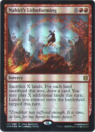 Nahiri s Lithoforming 151 280 Foil Zendikar Rising Foil Singles Nahiri s Lithoforming 151 280 Foil Zendikar Rising Foil Singles