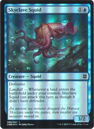 Skyclave Squid 082 280 Foil Zendikar Rising Foil Singles Skyclave Squid 082 280 Foil Zendikar Rising Foil Singles