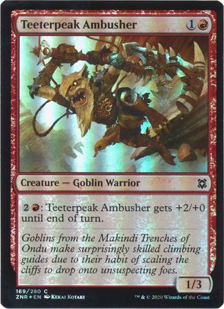 Teeterpeak Ambusher 169 280 Foil Zendikar Rising Foil Singles Teeterpeak Ambusher 169 280 Foil Zendikar Rising Foil Singles