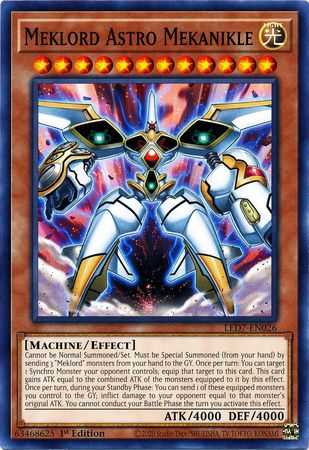 Meklord Astro Mekanikle LED7 EN026 Common 1st Edition Legendary Duelists Rage of Ra 1st Edition Singles Meklord Astro Mekanikle LED7 EN026 Common 1st Edition Legendary Duelists Rage of Ra 1st Edition Singles