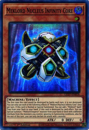Meklord Nucleus Infinity Core LED7 EN018 Super Rare 1st Edition Legendary Duelists Rage of Ra 1st Edition Singles Meklord Nucleus Infinity Core LED7 EN018 Super Rare 1st Edition Legendary Duelists Rage of Ra 1st Edition Singles