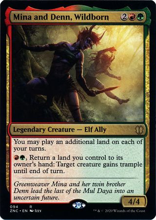 Mina and Denn Wildborn 094 Zendikar Rising Commander Singles Mina and Denn Wildborn 094 Zendikar Rising Commander Singles