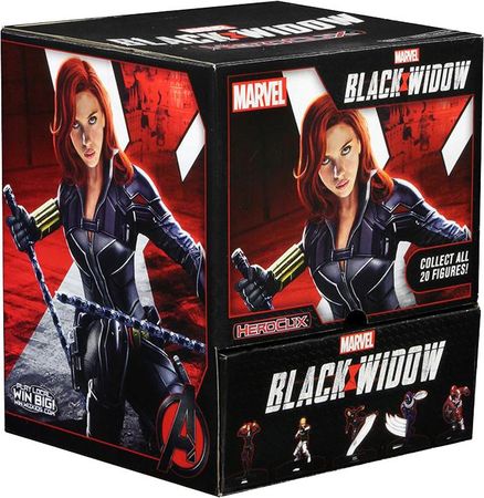 Marvel Black Widow Movie Gravity Feed Display Box of 24 Boosters Marvel Heroclix Heroclix Sealed Product Marvel Black Widow Movie Gravity Feed Display Box of 24 Boosters Marvel Heroclix Heroclix Sealed Product