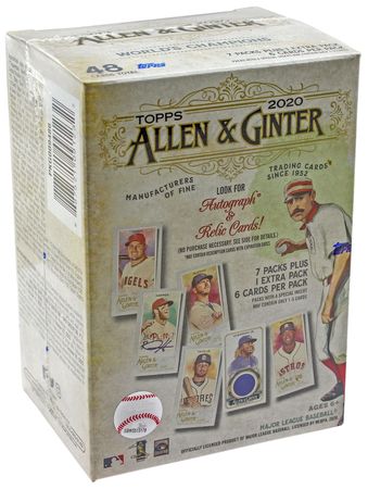 2020 Topps Allen Ginter MLB Blaster Box Topps 09123 2020 Topps Allen Ginter MLB Blaster Box Topps 09123