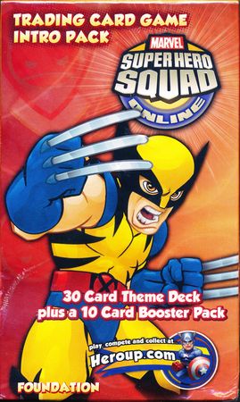 Marvel Super Hero Squad Online Trading Card Game Intro Pack Lot of 4-1 Each! 