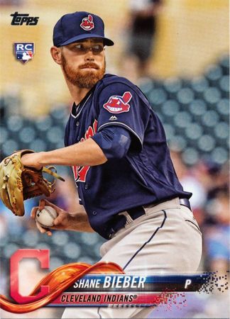 Shane Bieber 2018 Topps Update US198 Rookie Shane Bieber 2018 Topps Update US198 Rookie