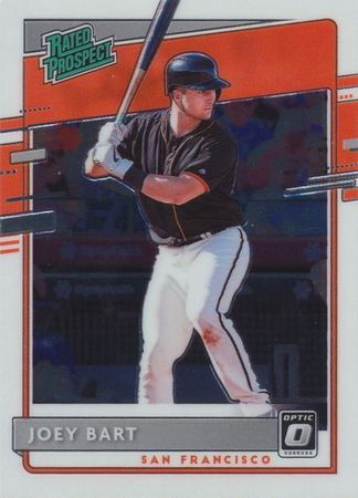 Joey Bart 2020 Donruss Optic RP 16 Rated Prospect Panini 2020 Donruss Optic Joey Bart 2020 Donruss Optic RP 16 Rated Prospect Panini 2020 Donruss Optic