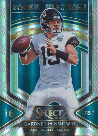 Gardner Minshew II 2019 Select Rookie Selections 19 Silver Panini 2019 Panini Select Rookie Selections Refractor Gardner Minshew II 2019 Select Rookie Selections 19 Silver Panini 2019 Panini Select Rookie Selections Refractor