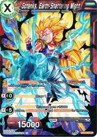 Gotenks Earth Shattering Might BT11 003 Super Rare UW Series 2 Vermilion Bloodline Foil Singles Gotenks Earth Shattering Might BT11 003 Super Rare UW Series 2 Vermilion Bloodline Foil Singles