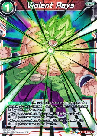 Violent Rays BT11 030 Super Rare UW Series 2 Vermilion Bloodline Foil Singles Violent Rays BT11 030 Super Rare UW Series 2 Vermilion Bloodline Foil Singles