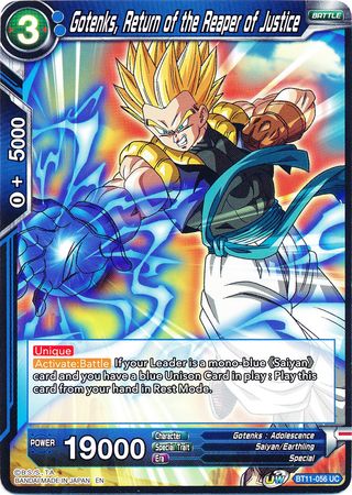 Gotenks Return of the Reaper of Justice BT11 056 Uncommon UW Series 2 Vermilion Bloodline Non Foil Singles Gotenks Return of the Reaper of Justice BT11 056 Uncommon UW Series 2 Vermilion Bloodline Non Foil Singles