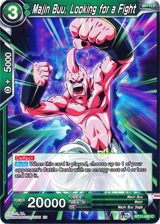 Majin Buu Looking for a Fight BT11 082 Common UW Series 2 Vermilion Bloodline Non Foil Singles Majin Buu Looking for a Fight BT11 082 Common UW Series 2 Vermilion Bloodline Non Foil Singles
