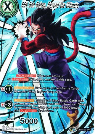 SS4 Son Gohan Beyond the Ultimate BT11 123 Special Rare UW Series 2 Rise of the Unison Warrior Vermilion Bloodline Foil Singles SS4 Son Gohan Beyond the Ultimate BT11 123 Special Rare UW Series 2 Rise of the Unison Warrior Vermilion Bloodline Foil Singles