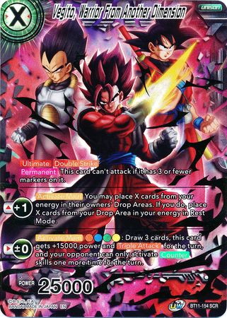 Vegito Warrior From Another Dimension BT11 154 Secret Rare UW Series 2 Vermilion Bloodline Foil Singles Vegito Warrior From Another Dimension BT11 154 Secret Rare UW Series 2 Vermilion Bloodline Foil Singles