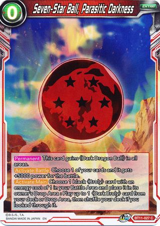 Seven Star Ball Parasitic Darkness BT11 027 Foil Common UW Series 2 Vermilion Bloodline Foil Singles Seven Star Ball Parasitic Darkness BT11 027 Foil Common UW Series 2 Vermilion Bloodline Foil Singles