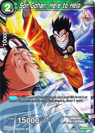 Son Gohan Here to Help BT11 077 Foil Common Son Gohan Here to Help BT11 077 Foil Common