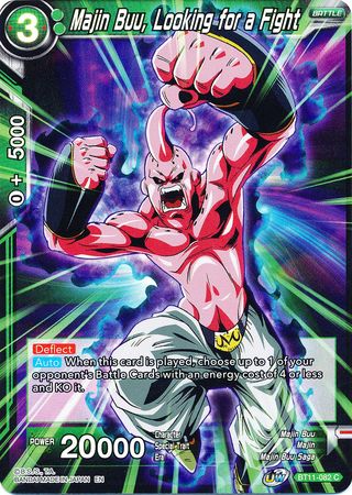 Majin Buu Looking for a Fight BT11 082 Foil Common Majin Buu Looking for a Fight BT11 082 Foil Common