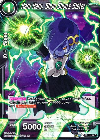 Haru Haru Shun Shun s Sister BT11 144 Foil Common UW Series 2 Vermilion Bloodline Foil Singles Haru Haru Shun Shun s Sister BT11 144 Foil Common UW Series 2 Vermilion Bloodline Foil Singles