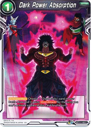Dark Power Absorption BT11 149 Foil Common UW Series 2 Vermilion Bloodline Foil Singles Dark Power Absorption BT11 149 Foil Common UW Series 2 Vermilion Bloodline Foil Singles