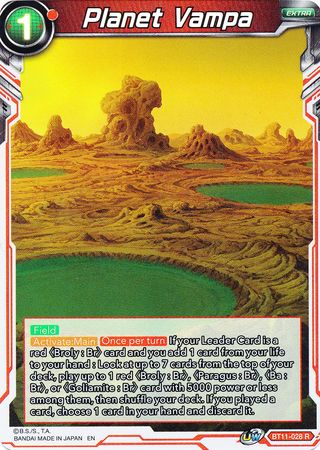 Planet Vampa BT11 028 Foil Rare Planet Vampa BT11 028 Foil Rare