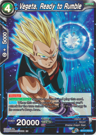 Vegeta Ready to Rumble BT11 053 Foil Rare UW Series 2 Vermilion Bloodline Foil Singles Vegeta Ready to Rumble BT11 053 Foil Rare UW Series 2 Vermilion Bloodline Foil Singles