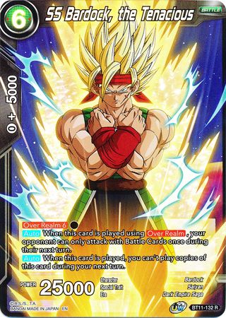 SS Bardock the Tenacious BT11 132 Foil Rare UW Series 2 Vermilion Bloodline Foil Singles SS Bardock the Tenacious BT11 132 Foil Rare UW Series 2 Vermilion Bloodline Foil Singles