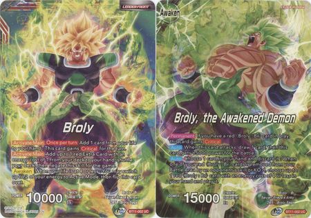 Broly Broly the Awakened Demon BT11 002 Foil Uncommon Broly Broly the Awakened Demon BT11 002 Foil Uncommon