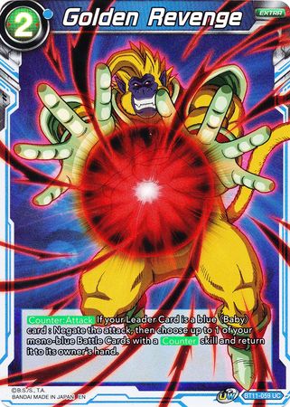 Golden Revenge BT11 059 Foil Uncommon UW Series 2 Vermilion Bloodline Foil Singles Golden Revenge BT11 059 Foil Uncommon UW Series 2 Vermilion Bloodline Foil Singles