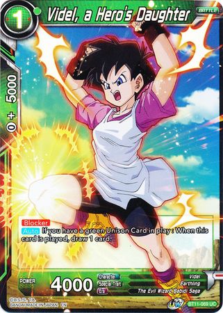Videl a Hero s Daughter BT11 069 Foil Uncommon UW Series 2 Vermilion Bloodline Foil Singles Videl a Hero s Daughter BT11 069 Foil Uncommon UW Series 2 Vermilion Bloodline Foil Singles