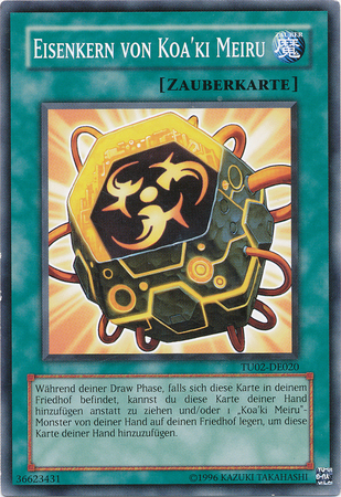 Iron Core of Koa 302 222ki Meiru TU02 DE020 German Yugioh Turbo Pack 2 TU02 Iron Core of Koa 302 222ki Meiru TU02 DE020 German Yugioh Turbo Pack 2 TU02