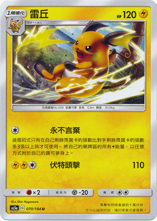 Raichu (Chinese) - Non-English | TrollAndToad