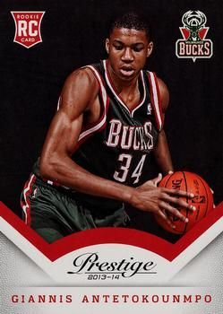 Giannis Antetokounmpo 2013 14 Prestige 175 Rookie Panini 2013 14 Panini Prestige Giannis Antetokounmpo 2013 14 Prestige 175 Rookie Panini 2013 14 Panini Prestige
