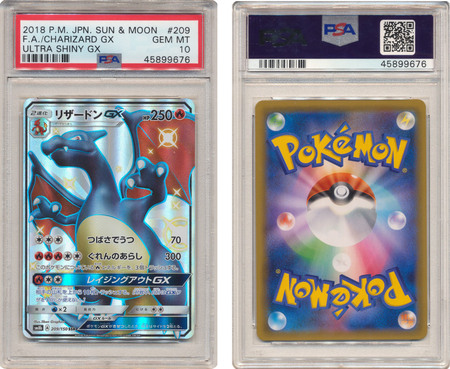 Charizard GX (Japanese) 209/150 - PSA GEM MT 10 - Full Art Ultra Rare  (SM8b) 9676