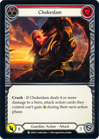 Chokeslam Red CRU035 Common 1st Edition Crucible of War 1st Edition Singles Chokeslam Red CRU035 Common 1st Edition Crucible of War 1st Edition Singles