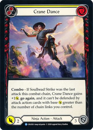 Crane Dance Yellow CRU058 Rare Crucible of War Singles Crane Dance Yellow CRU058 Rare Crucible of War Singles