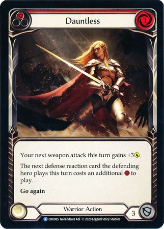 Dauntless Red CRU085 Rare Crucible of War Singles Dauntless Red CRU085 Rare Crucible of War Singles