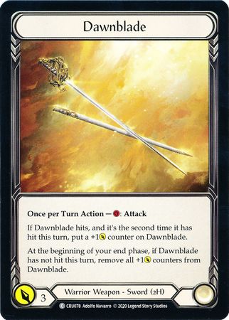 Dawnblade CRU078 Common 1st Edition Dawnblade CRU078 Common 1st Edition