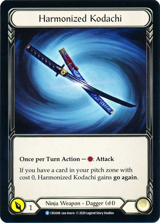 Harmonized Kodachi CRU049 Rare Crucible of War Singles Harmonized Kodachi CRU049 Rare Crucible of War Singles