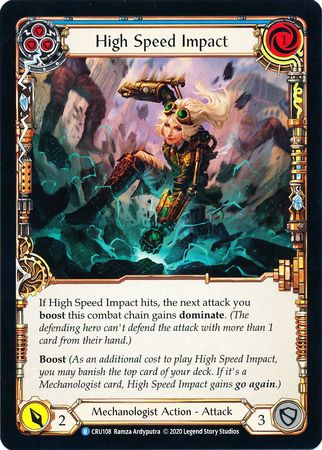 High Speed Impact Blue CRU108 Rare Crucible of War Singles High Speed Impact Blue CRU108 Rare Crucible of War Singles