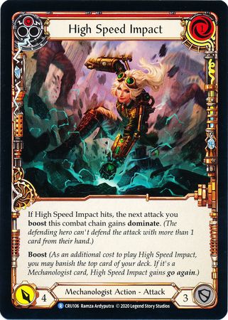 High Speed Impact Red CRU106 Rare Crucible of War Singles High Speed Impact Red CRU106 Rare Crucible of War Singles