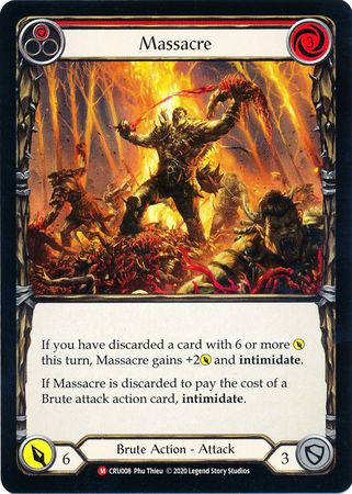 Massacre CRU008 Majestic 1st Edition Crucible of War 1st Edition Singles Massacre CRU008 Majestic 1st Edition Crucible of War 1st Edition Singles