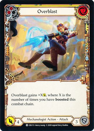 Overblast Yellow CRU113 Common 1st Edition Crucible of War 1st Edition Singles Overblast Yellow CRU113 Common 1st Edition Crucible of War 1st Edition Singles