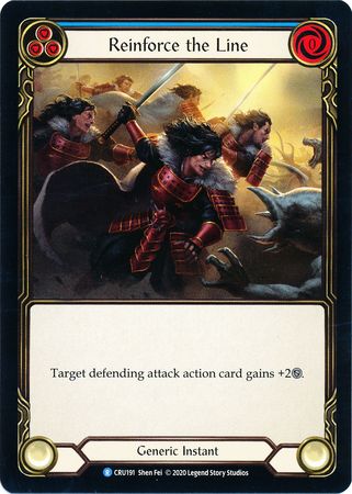 Reinforce the Line Blue CRU191 Rare 1st Edition Crucible of War 1st Edition Singles Reinforce the Line Blue CRU191 Rare 1st Edition Crucible of War 1st Edition Singles