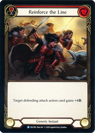 Reinforce the Line Red CRU189 Rare Crucible of War Singles Reinforce the Line Red CRU189 Rare Crucible of War Singles